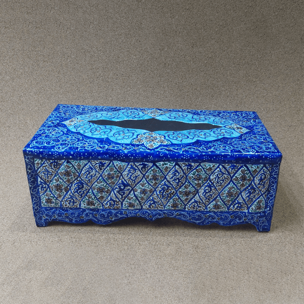 جعبه ددستمال کاغذی مینا کاری